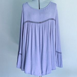 Cloud Chaser Lavender Gauzy Tunic Size LARGE